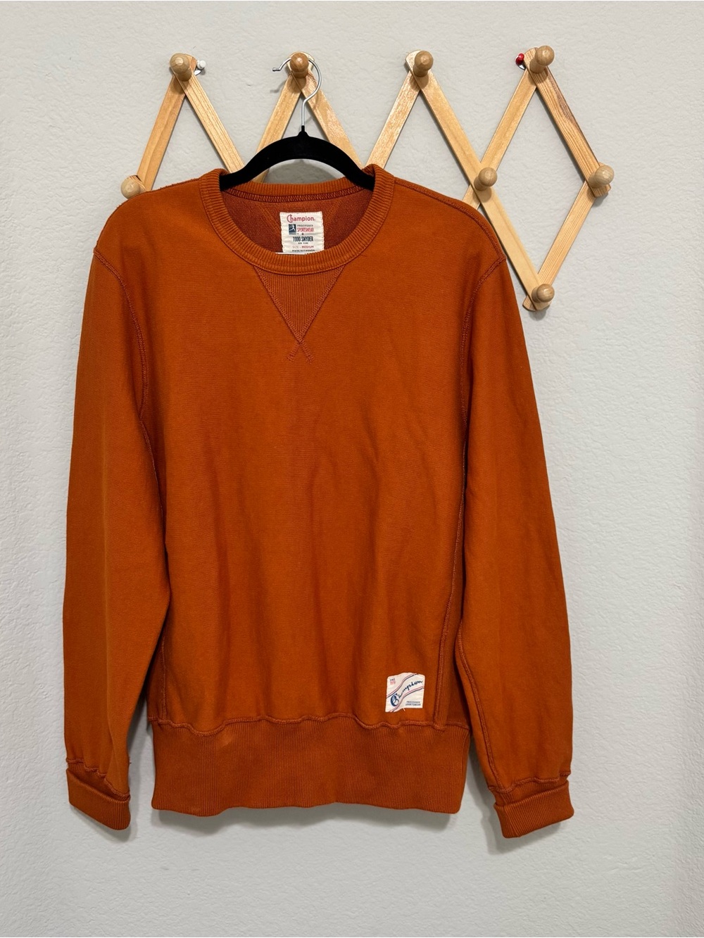 Champion x Todd Snyder Burnt Orange Cotton Crewneck Size Medium